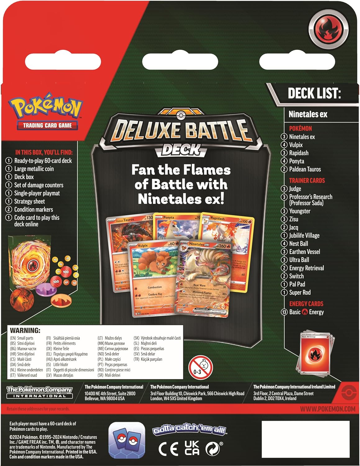 Ninetales EX Deluxe Battle Deck