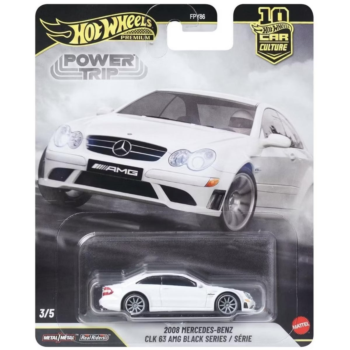 Hot Wheels Premium: Power Trip 2008 Mercedes-Benz CLK 63 AMG Black Series