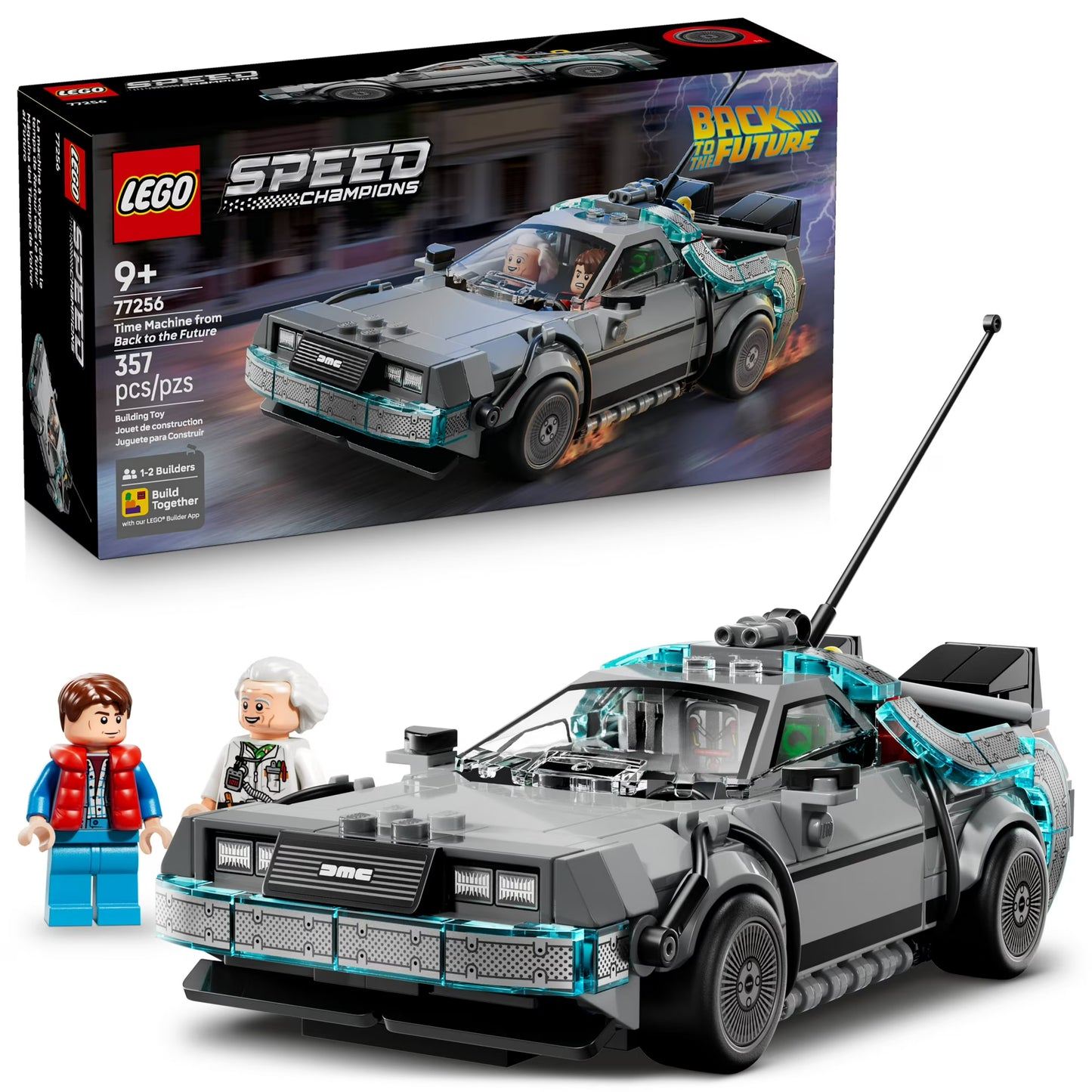 Time Machine from Back to the Future Lego Set
