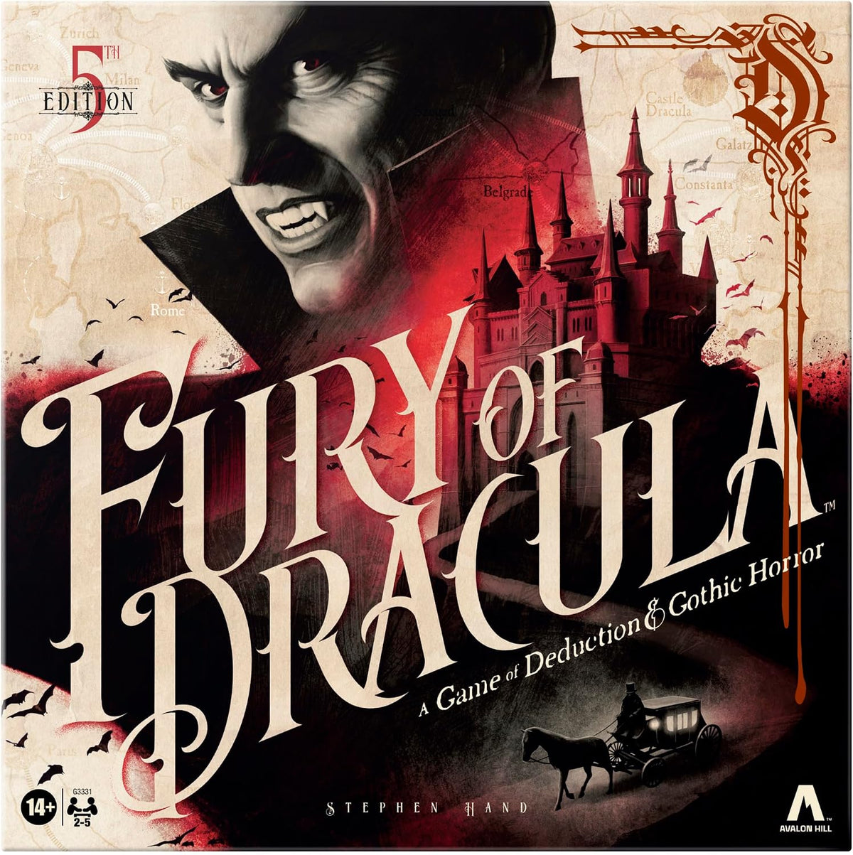 Fury of Dracula Board Game 5th Edition