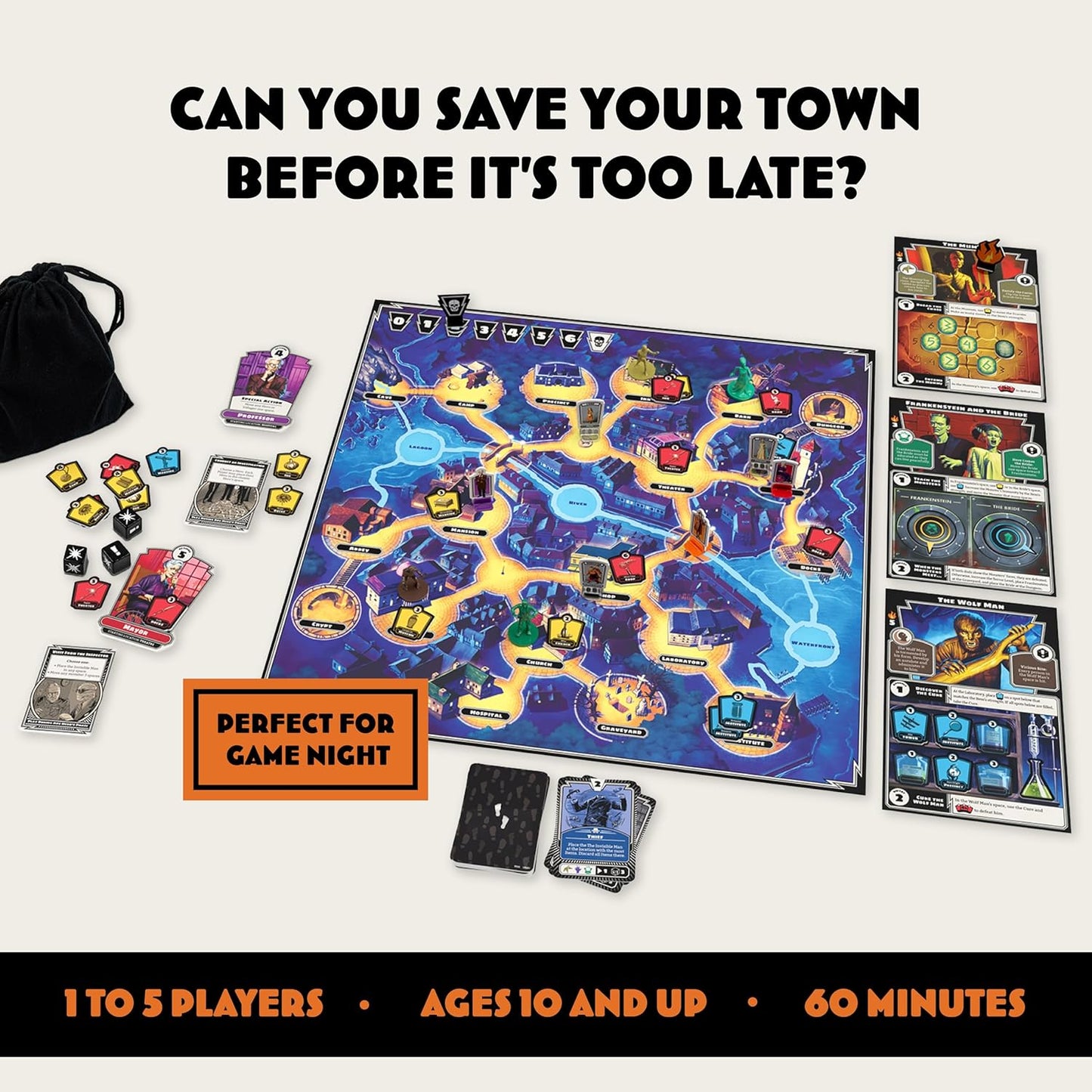 Ravensburger Horrified Games - Universal Monsters - Strategy Board