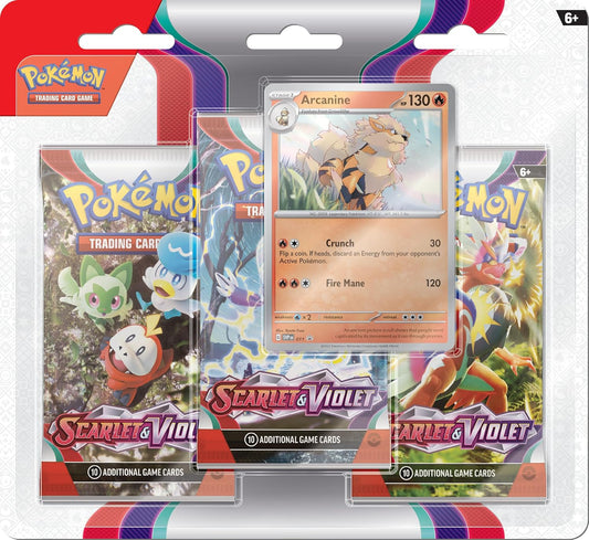 Scarlet & Violet  3 Pack Blister (1 Drawn At Random)