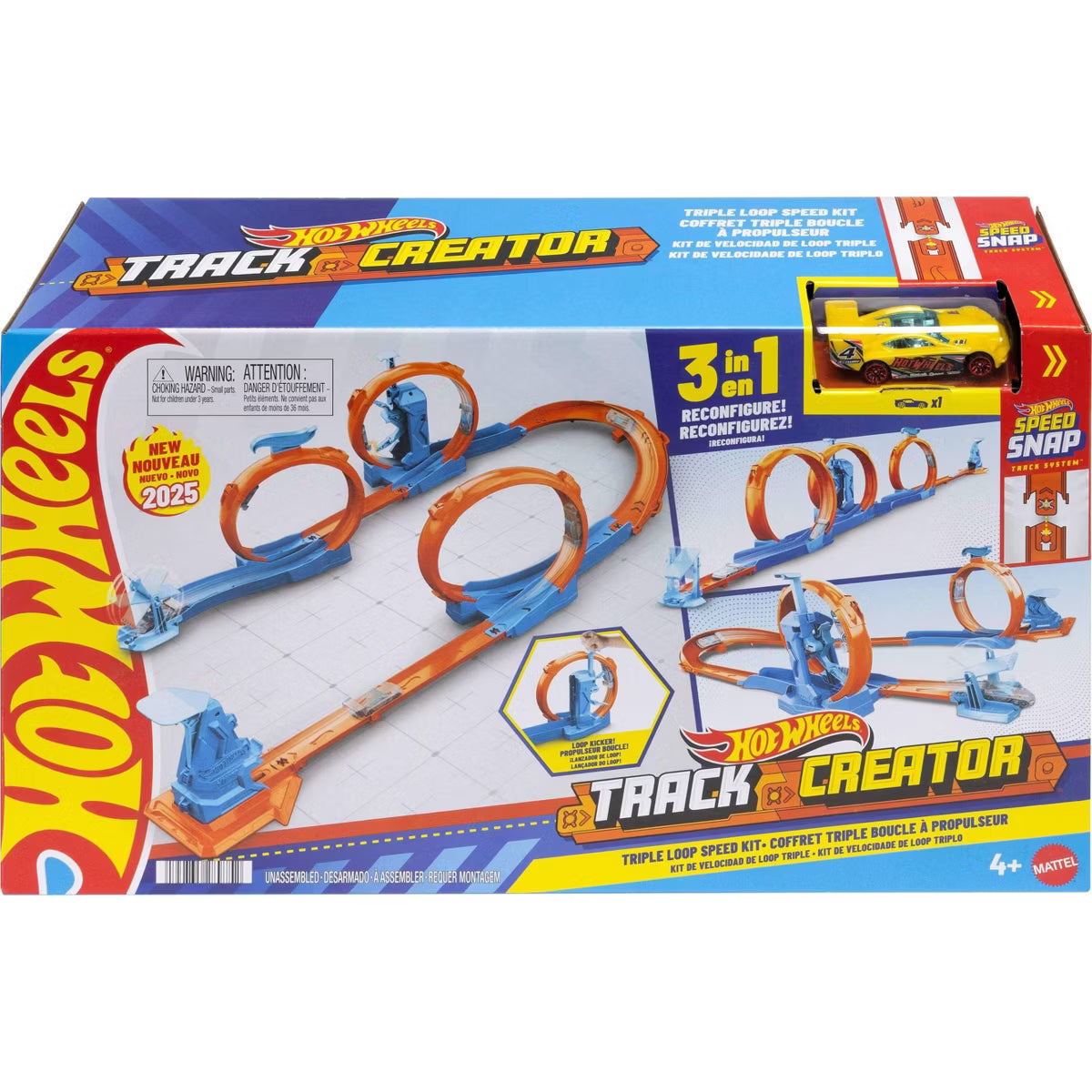 Hot Wheels Track Creator Triple Loop Speed Kit