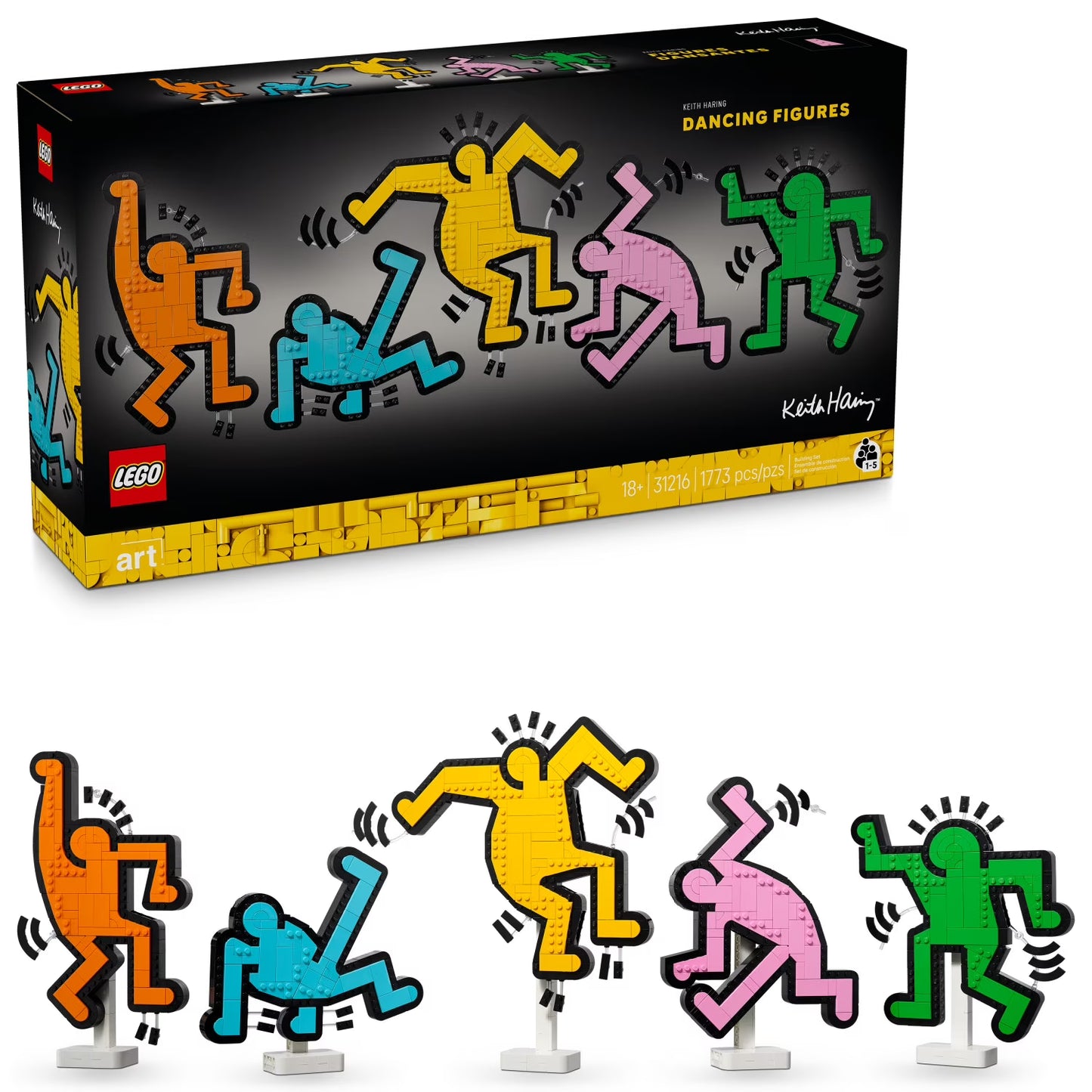 Keith Haring Dancing Figures Lego Set