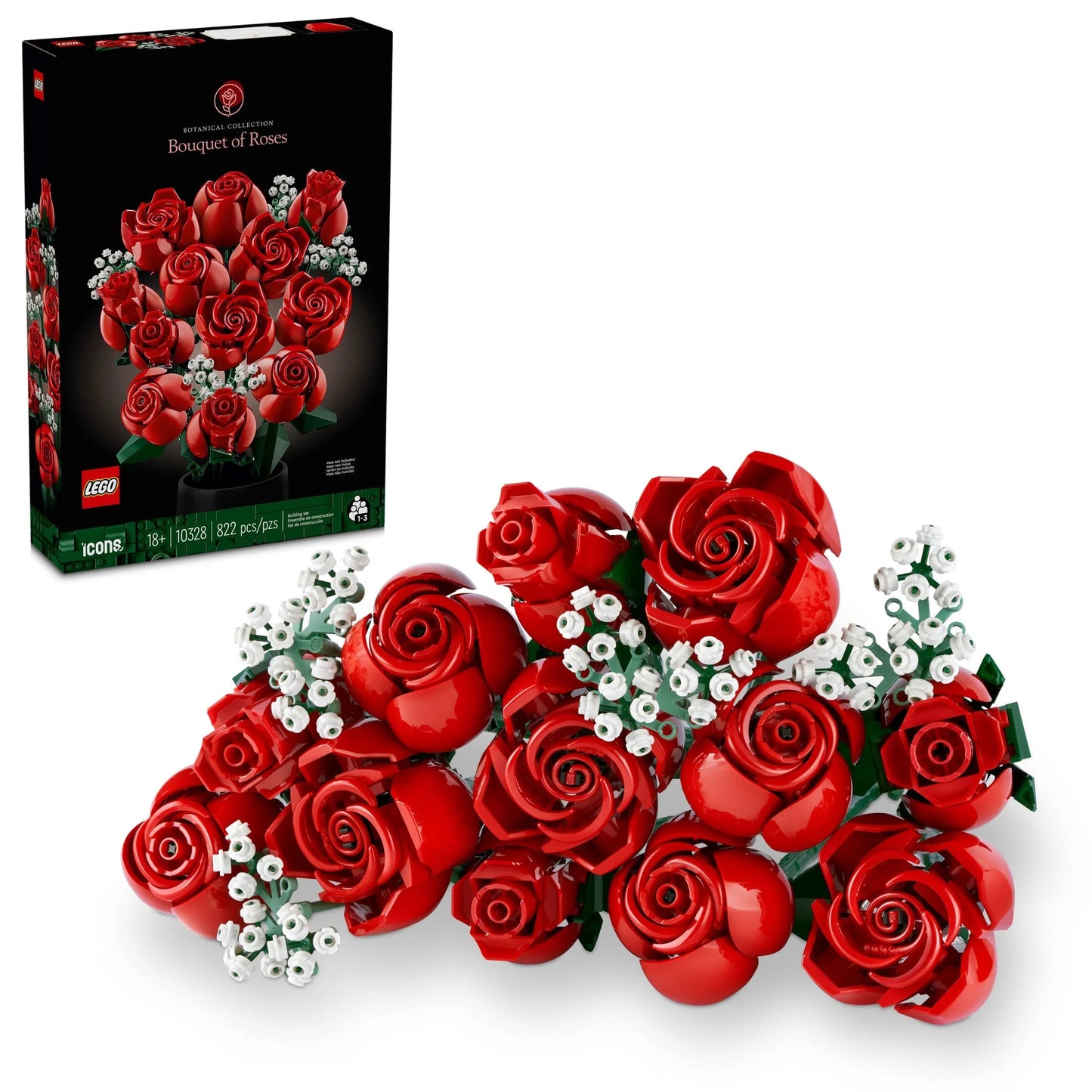 Lego Botanicals Bouquet of Roses Artificial Flowers