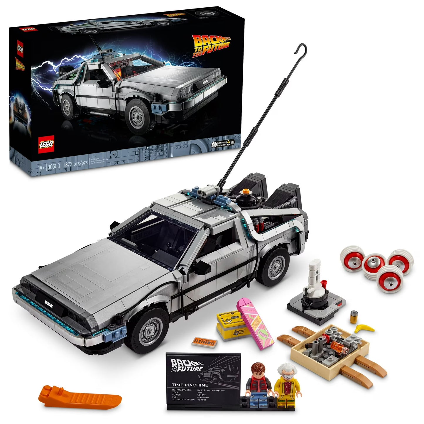 Back to the Future Time Machine Lego Set