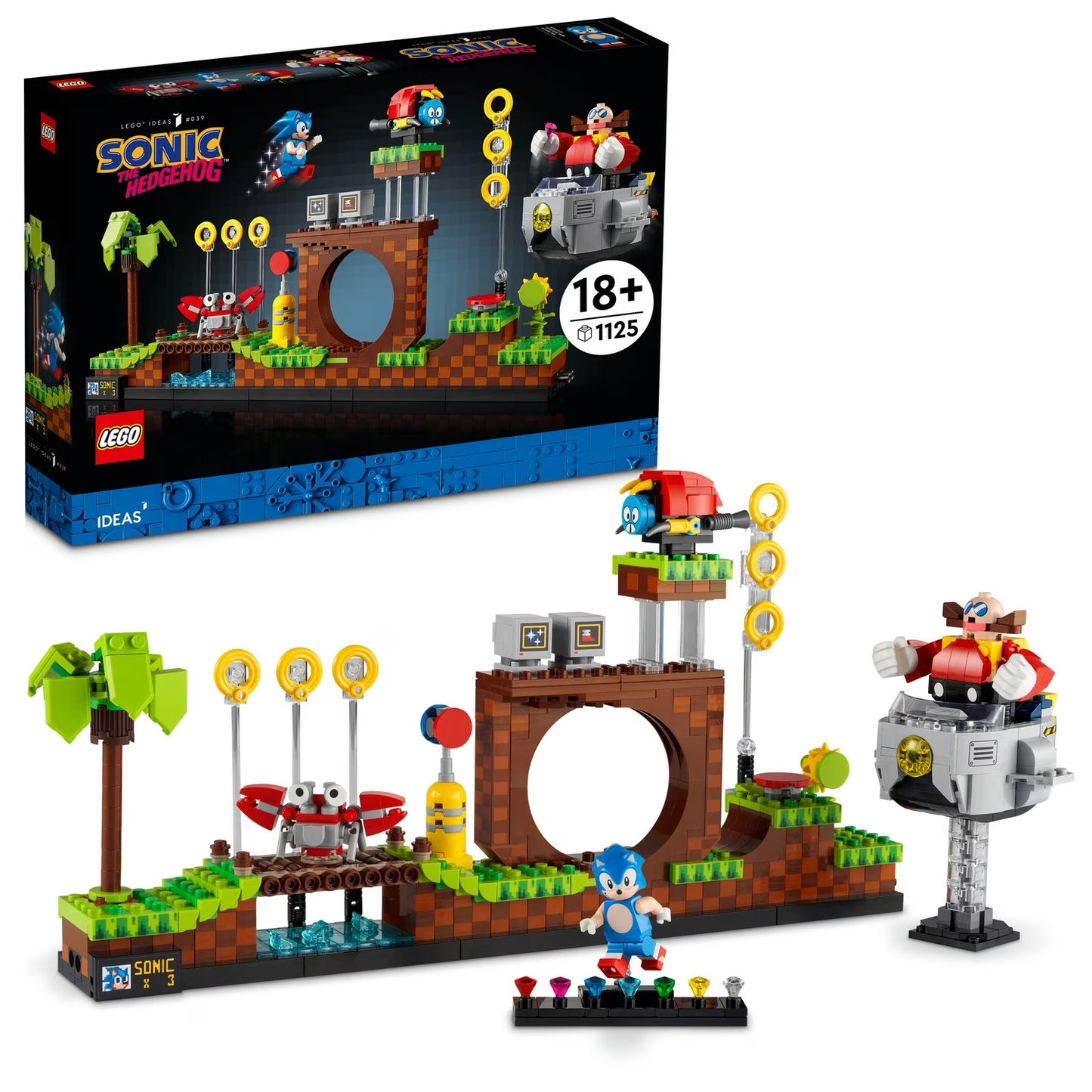 Sonic the Hedgehog Green Hill Zone Lego Set