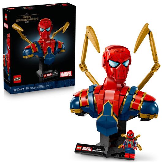 Iron Spider-Man Bust Lego Set