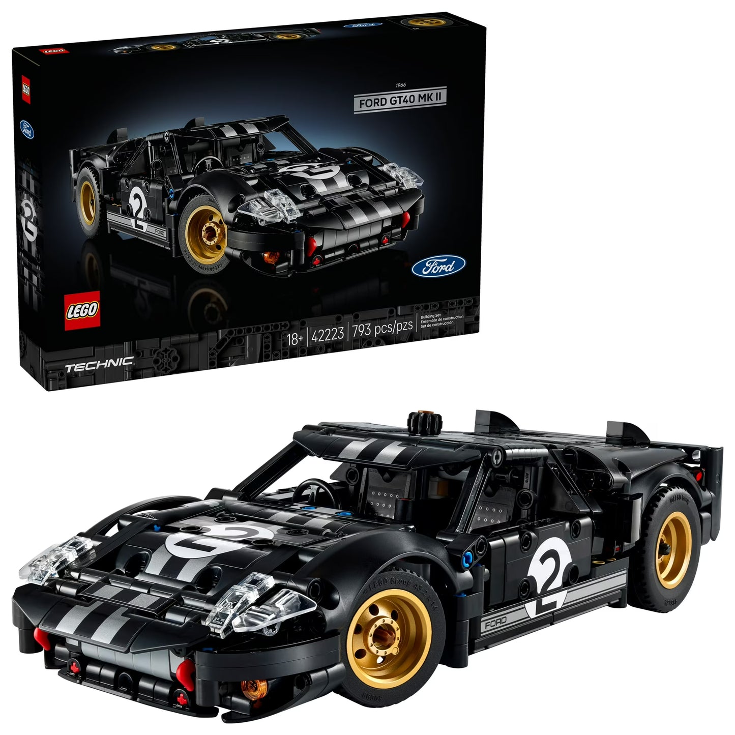 1966 Ford GT40 MKII Race Car Lego Set
