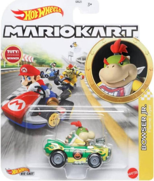 Hot Wheels Mario Kart Bowser Jr. Flame Flyer